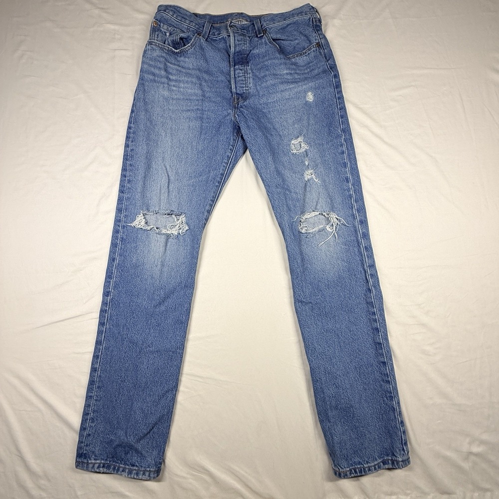 Women's Levi's 501 Original Fit Distressed Jeans Size 31x32